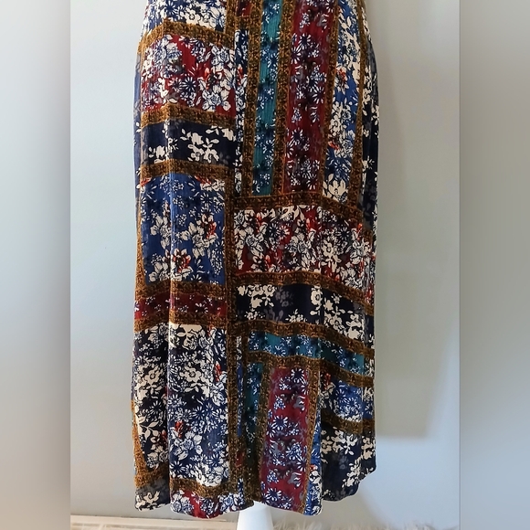 Umgee Sleeveless Floral Patchwork Midi Dress - Picture 10 of 14